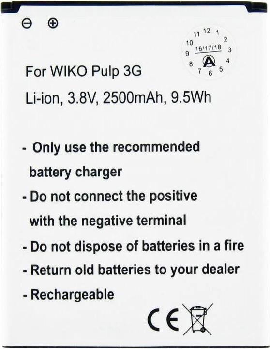 Immagine prodotto Wiko Polpa di batteria 3G Batteria 5251
