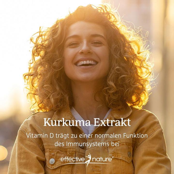 Produktbild Effective Nature Kurkuma Extrakt mit Vitamin D3 (1 Stück, Tropfen)