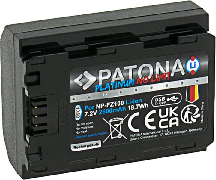 Image du produit Patona Platinum Fuji NP-W235 USB-C (Batterie)