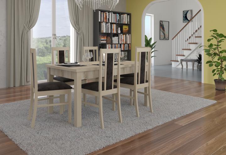 Produktbild ADRK Furniture Tisch- und Stuhlset RODOS 52 (140 x 80 x 75 cm)