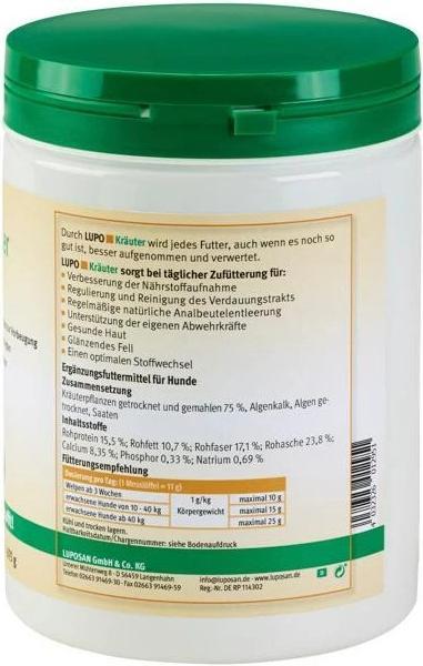 Produktbild Luposan Hunde-Nahrungsergänzung Kräuter Pellets, 675 g (1 Stk., 768 g)