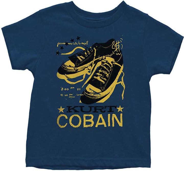 Actual product image Kurt Cobain Childrens/Kids Lace Cotton T-Shirt (92)