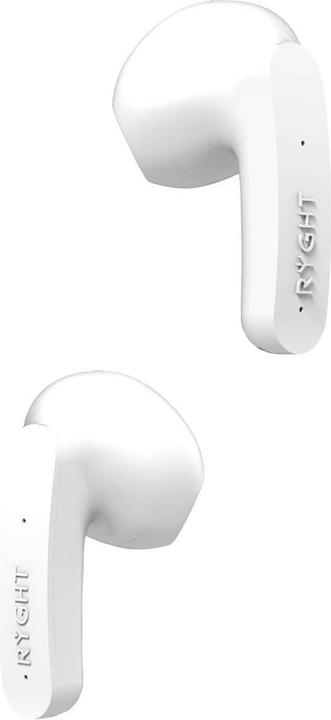 Image du produit Ryght Casque intra-auriculaire MINO Bluetooth® stéréo Microphone blanc Réduction du bruit Indicateur de (ANC, Filaire)