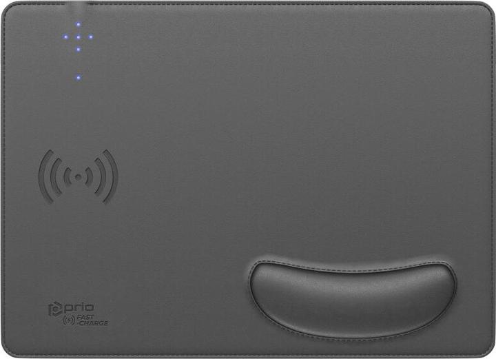 Actual product image prio Fast Wireless Charging Mouse Pad 15W (USB C) grey