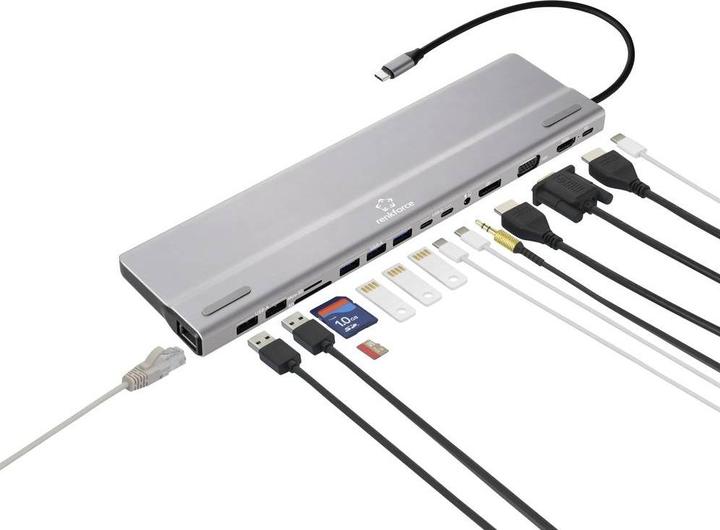Actual product image Renkforce RF-5592404 (USB-C, 15 Ports)