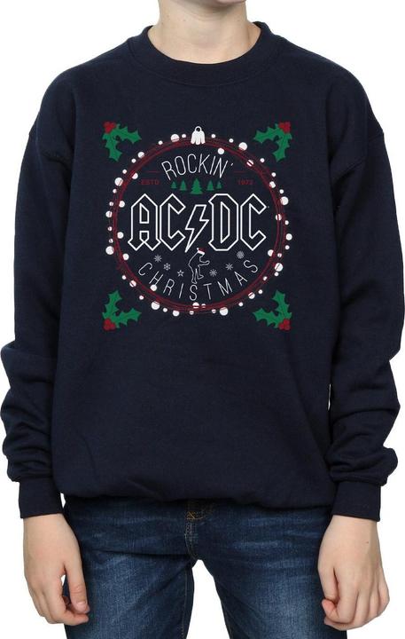 Immagine prodotto AC/DC Christmas Circle Felpa Ragazzi (140, 146)