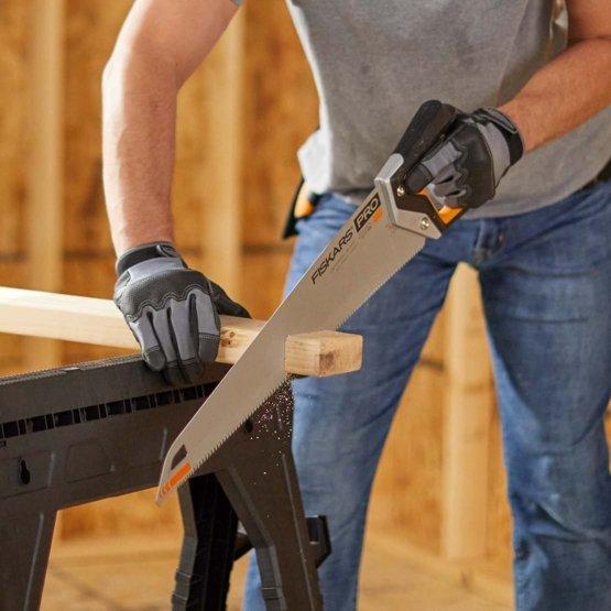 Productafbeelding Fiskars Pro handzaag voor zacht hout, zaagbladlengte: 55 cm, 11 TPI, Zwart/Oranje, PowerTooth, 10