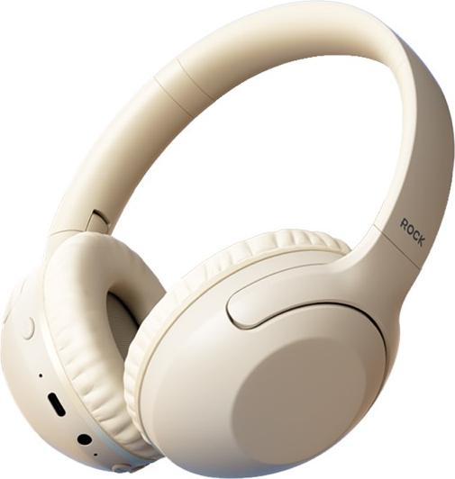 Image du produit Rock - O3 ANC Wireless Headphones RAU0773 - Bluetooth-Kopfhörer, Beige (15 h, Sans fil)