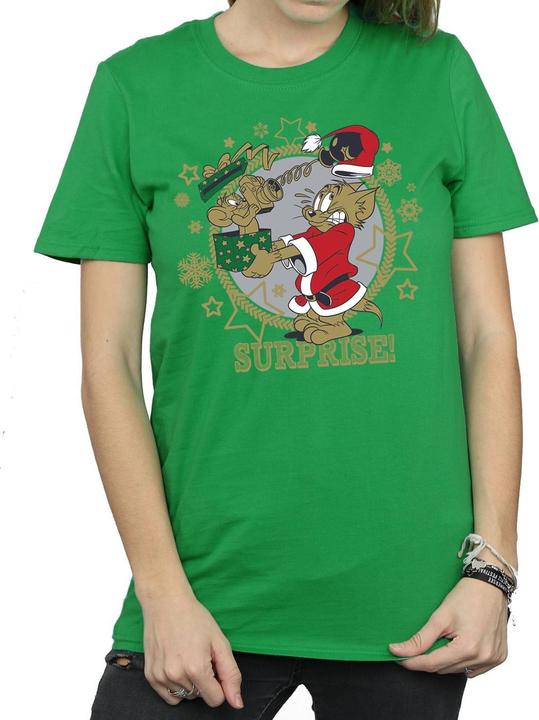 Immagine prodotto Tom & Jerry Christmas Surprise Maglietta Ampia Donna (XXL)