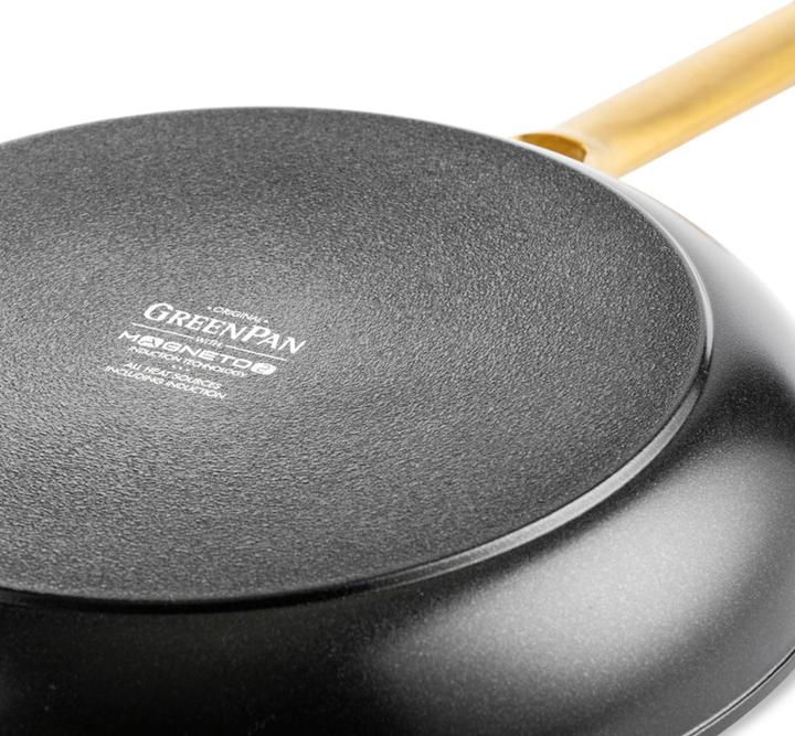 Actual product image Greenpan Ceramic pans PADOVA Black 20 + 24 + 28 cm (28 cm, Saucepan, Aluminium)
