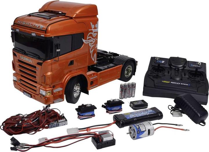 Actual product image Tamiya 114 RC truck Scania R470 4x2 metallic kit
