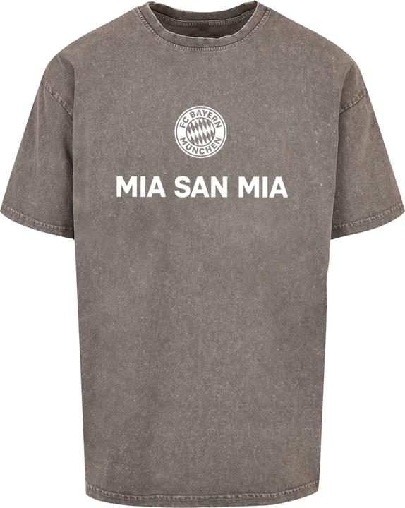 Produktbild FC Bayern München Mia San Mia Logo Acid Washed Heavy Oversize Tee - 116665 (XL)