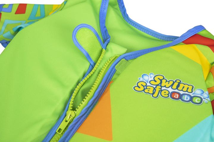 Image du produit Bestway Swim Safe ABC Svømme Traeningsvest UPF 50+ m/aermer, Skum 11-30 kg Grøn (Taille unique, 11 - 30 kg)