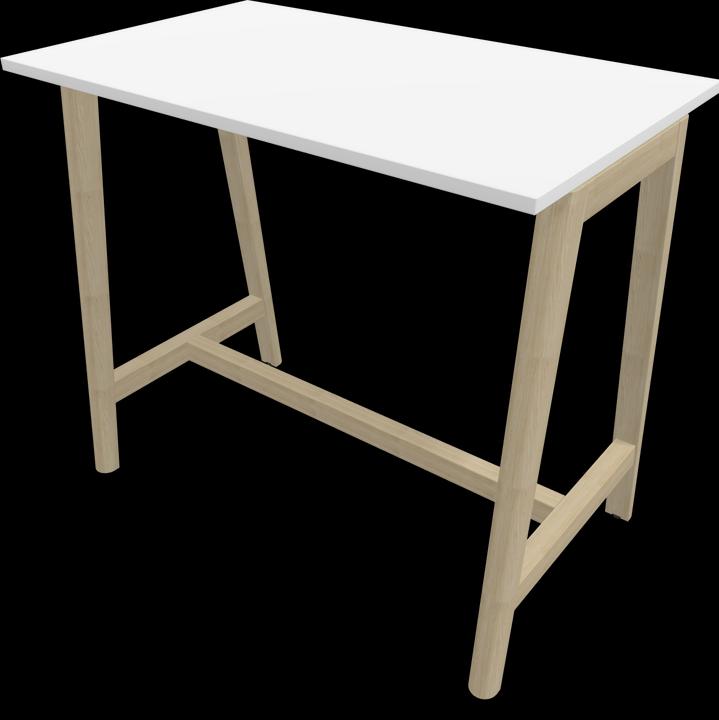 Ash natural light grey stained, White