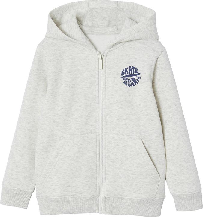 Vertbaudet Jungen Kapuzensweatjacke BASIC mit Recycling-Polyester