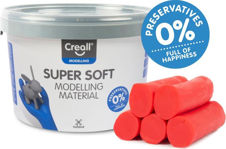 Actual product image Creall Supersoft klei Rood, 1750gr.