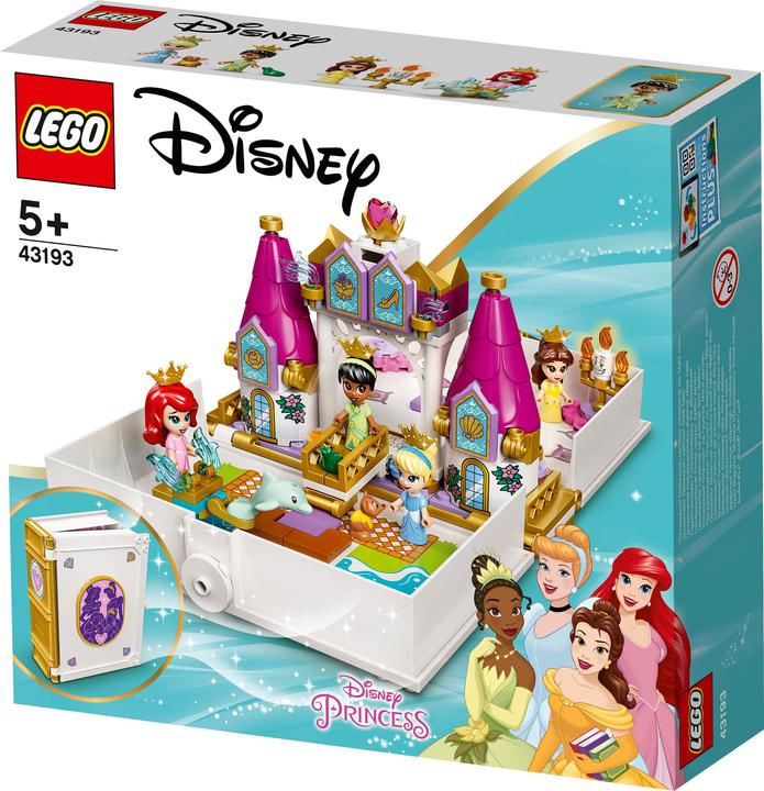 Produktbild LEGO Märchenbuch Abenteuer mit Arielle, Belle, Cinderella und Tiana (43193, LEGO Disney)
