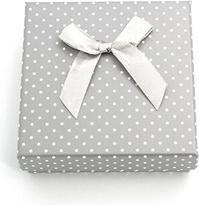 Actual product image Beneto Grey gift box with polka dots KP4-9 (L)