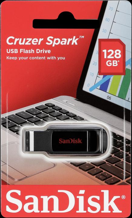 Produktbild SanDisk Cruzer Spark 128GB USB 2.0 (128 GB, USB-A, USB 2.0)