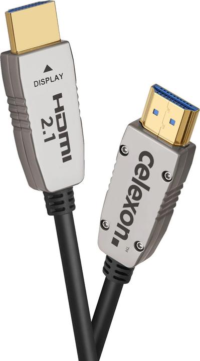 Image du produit Celexon Câble UHD Optical Fibre HDMI 2.1 8K Active 10m, noir (10 m, HDMI)