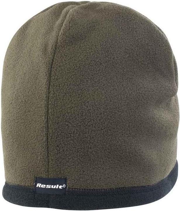 Actual product image Result Unisex Adult Reversible Microfleece Bobble Hat