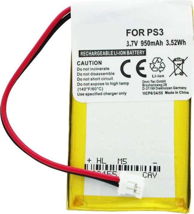 Immagine prodotto Sony Batteria PS3 SIXAXIS Wireless Controller Batteria LIP1859, CS-SP130SL, LIS1359, LIP1472 (1 pz., Specifico del dispositivo, 1200 mAh)