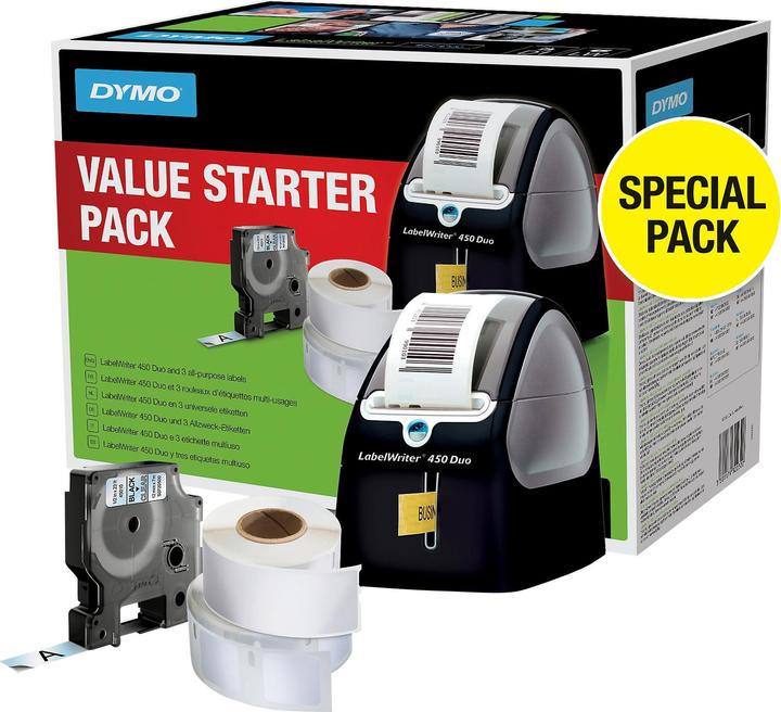 Image du produit Dymo S0929120 étiquettes carrées à usages multiples