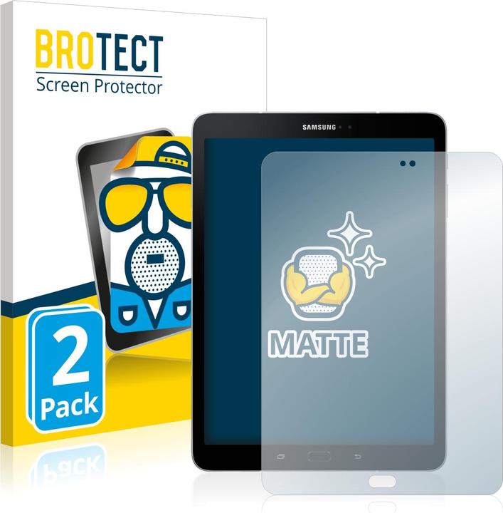 BROTECT Entspiegelungs-Schutzfolie Displayschutz Matt (2 Stück, Galaxy Tab S3)