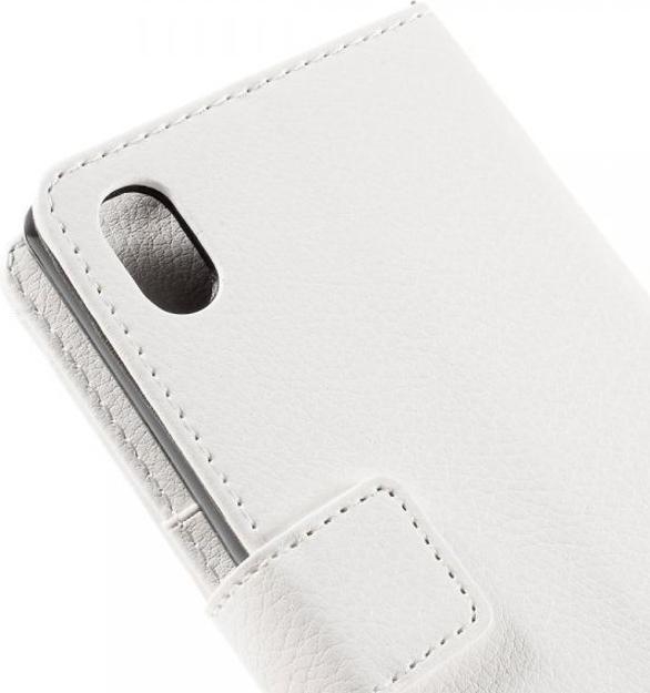 Actual product image MU Classic Chic leather cell phone case with litchi texture (Sony Xperia M4 Aqua)