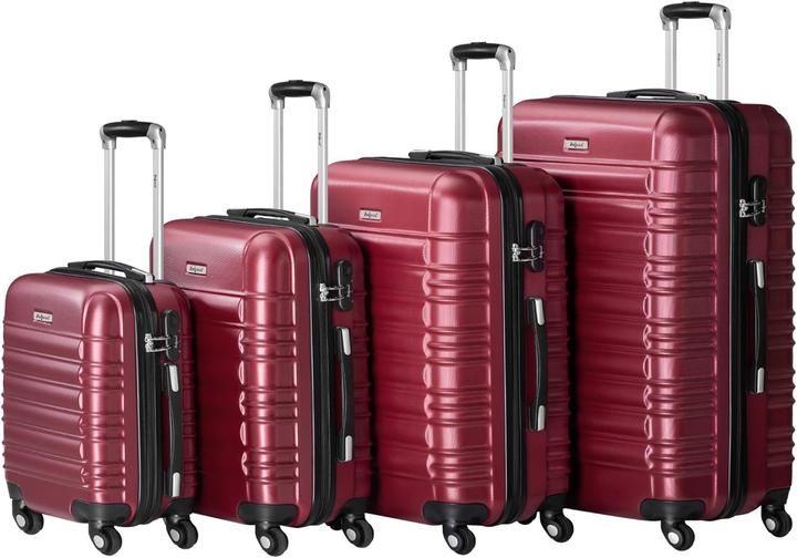 Image du produit Zelsius 4-tlg. Hartschalenkoffer Set (Bagage à main (jusqu'à 50l), M (50 - 90l), L (90 - 115l))