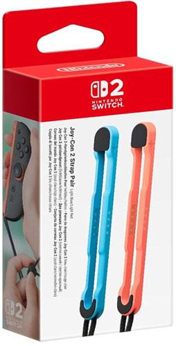 Produktbild Nintendo Joy-Con 2-Handgelenksschlaufen-Paar (hellblau/hellrot) (Switch 2)