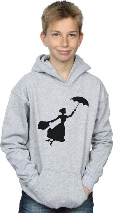 Immagine prodotto Disney Mary Poppins Flying Silhouette Felpa con Cappuccio Ragazzi (128)