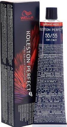 Actual product image Wella Koleston Perfect Me+ Vibrant Reds (55/55 light brown intense mahogany intensive)