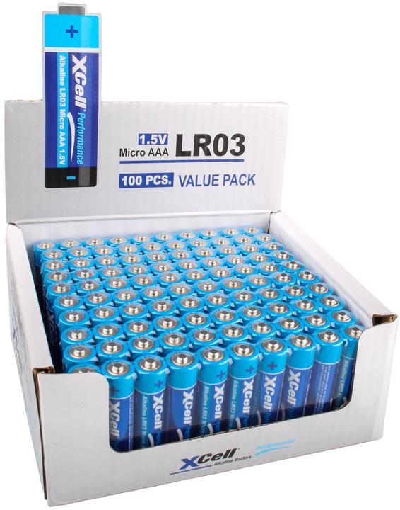 Produktbild XCell Alkaline MN2400/AAA/LR03, 100er-Pack inkl.VEG (100 Stk., A)