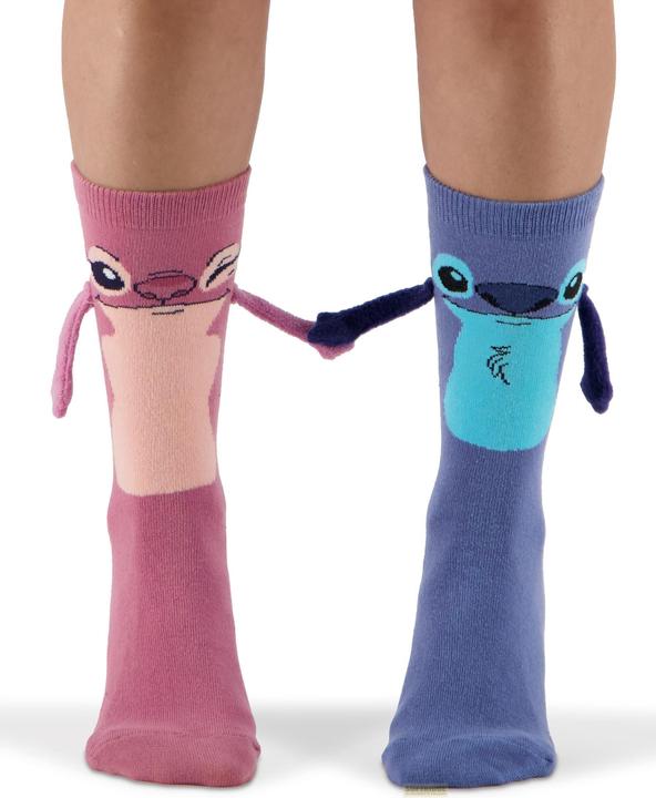 Image du produit Difuzed Lily & Stitch - Let's Hold Hands Novelty Chaussettes (1 paquet) - 39/42 (Une unité par pack, 39, 42)