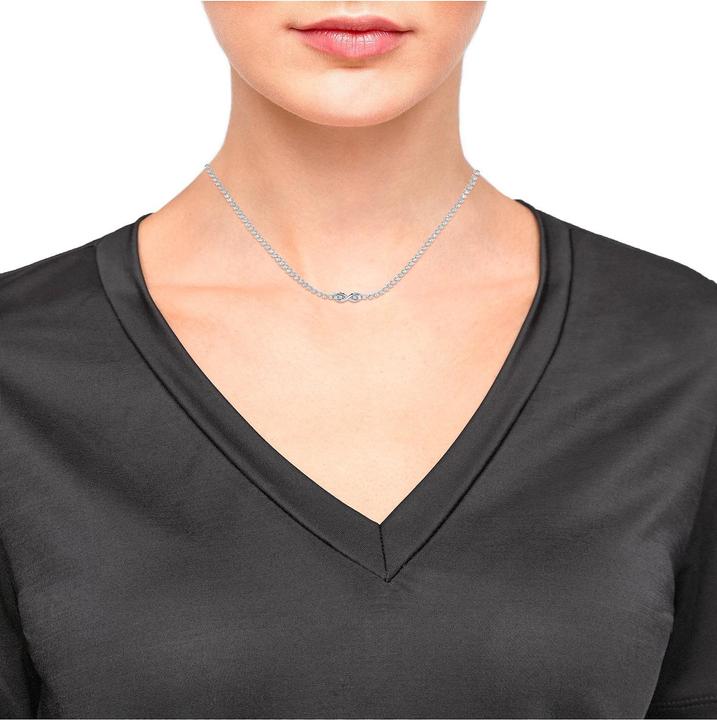 Produktbild S.Oliver Halsschmuck für Damen, 925 Sterling Silber, Zirkonia (synth.) | Infinity (925er Silber, 36 cm)