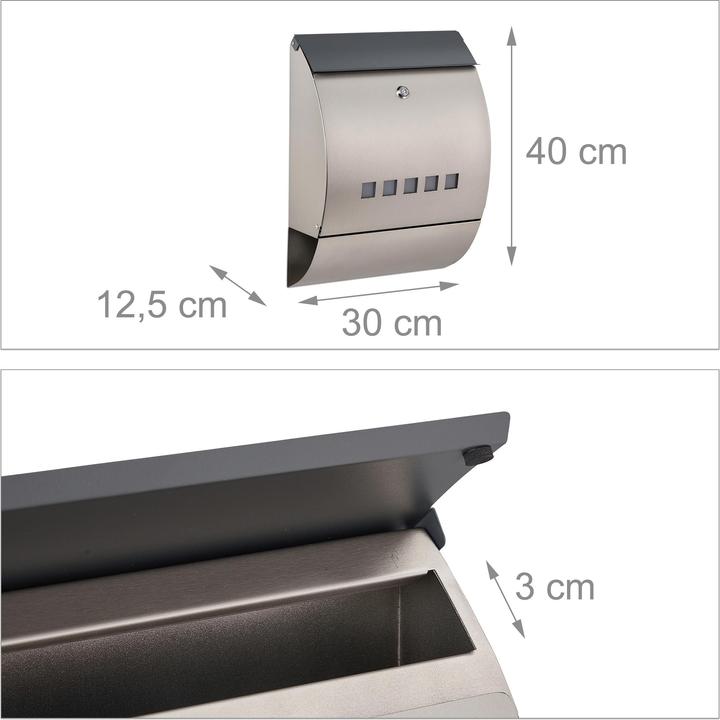 Actual product image Relaxdays Mailbox