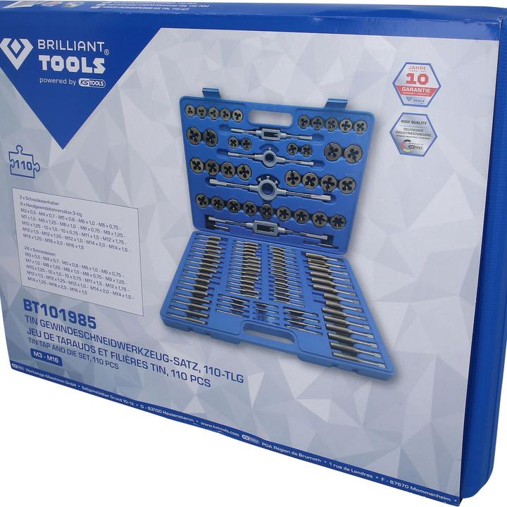 Actual product image KS Tools TiN Tapping Tool Set 110-piece