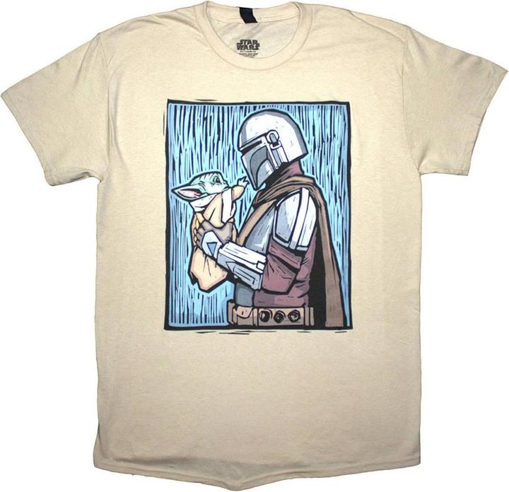 Produktbild Star Wars The Mandalorian Holding Grogu TShirt (XL)