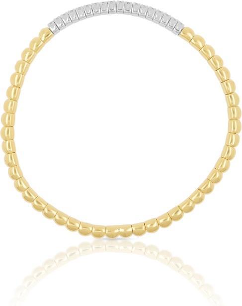 Immagine prodotto Muau Flexarmband 750/18K Bicolor, Diamant 0.40ct. 17cm (17 cm)