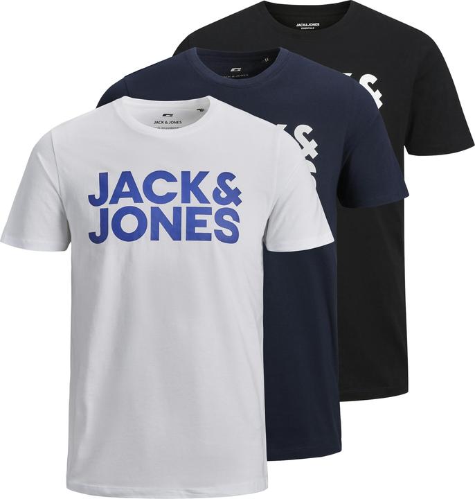 Jack & Jones Jjecorp Logo Tee Ss O-Neck 3pk Mp Noos