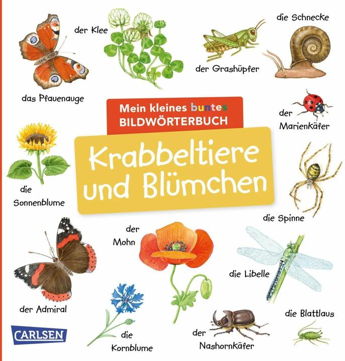 Actual product image My little colourful picture dictionary: crawling animals and flowers (German)