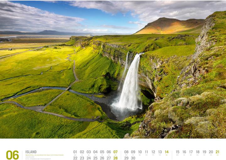 Immagine prodotto Island - Unterwegs zwischen Gletschern und Geysiren Kalender 2026 (54 x 42 cm, Copertina rigida, Tedesco)