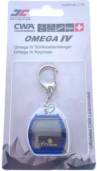 Actual product image Jägerndorfer Key fob blue Arosa Omega-IV, metal