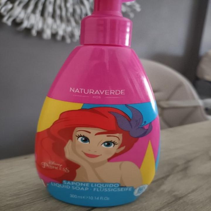 Actual product image Naturaverde Disney Princess liquid soap Ariel 300 (Liquid soap, 300 ml)