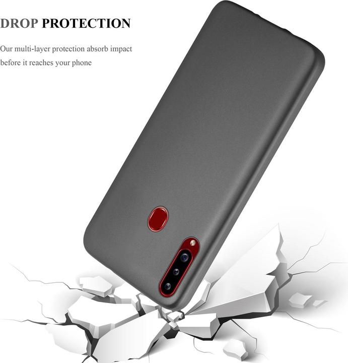 Actual product image Cadorabo TPU Matt Metallic Cover (Samsung Galaxy A20s)