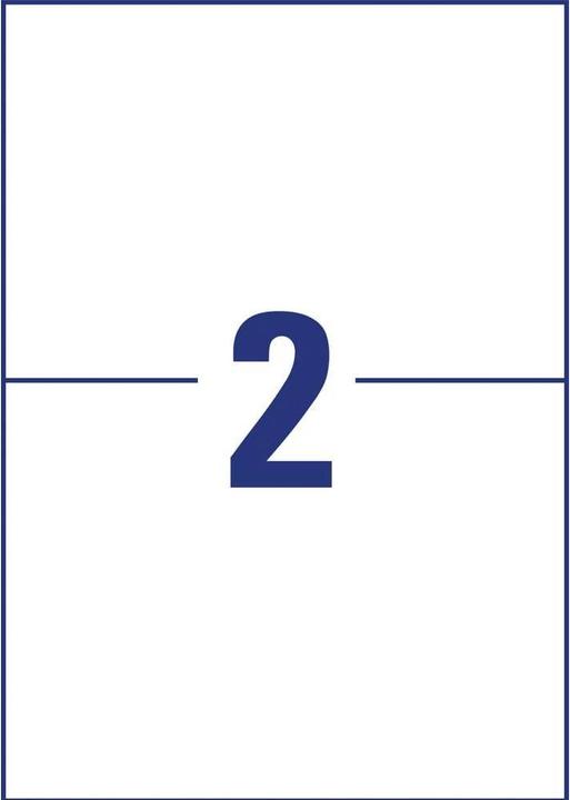 Image du produit Avery SW. Etiquettes 210x148mm L7916-40 weiss, matt, A4 40 Blatt