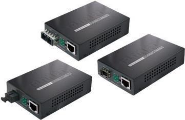 Actual product image Planet GT902 Media converter GigE 10BaseT, 1000BaseSX, 100BaseTX, 1000