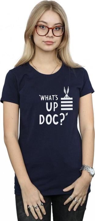 Immagine prodotto Looney Tunes Bugs Bunny What's Up Doc Stripes Maglietta Donna (XL)