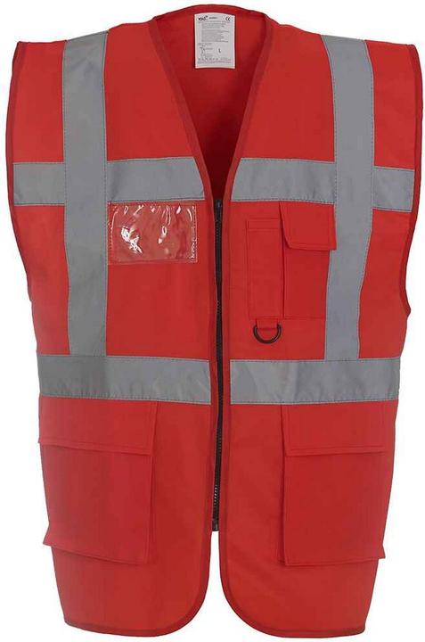 Actual product image Yoko Unisex Adult Executive Hi-Vis Waistcoat (M)